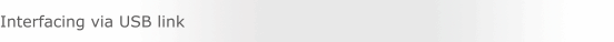 Interfacing via USB link